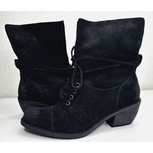 Latigo Portland Women's Black Suede Lace Booties Size 7